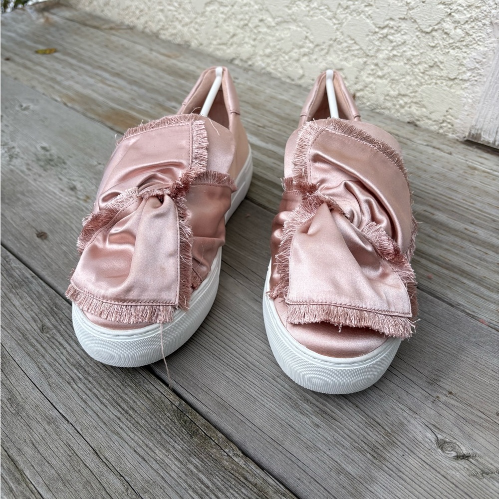Women's Satin Slip-On Sneakers